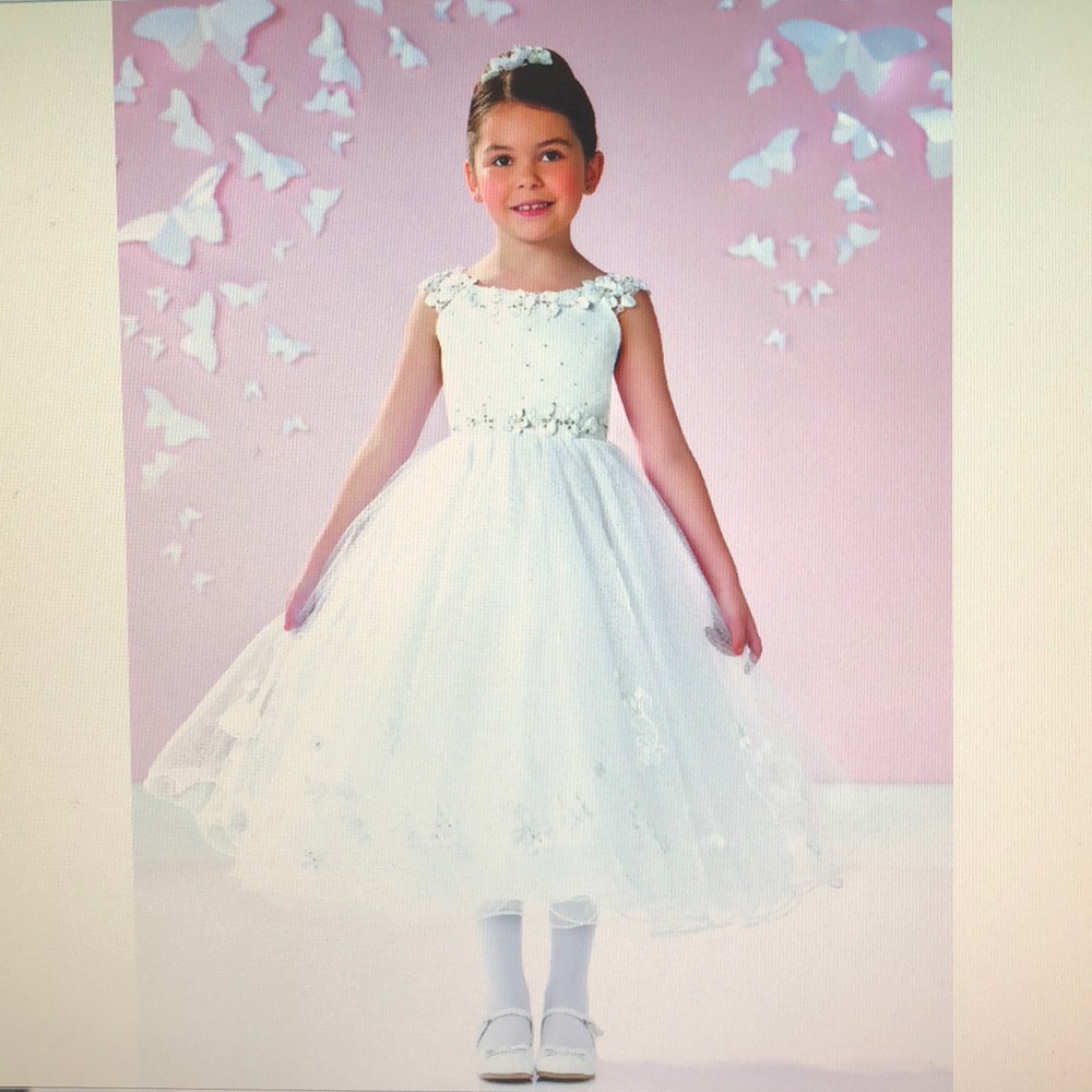 Joan Calabrese 117362- White Dress Only Size 10